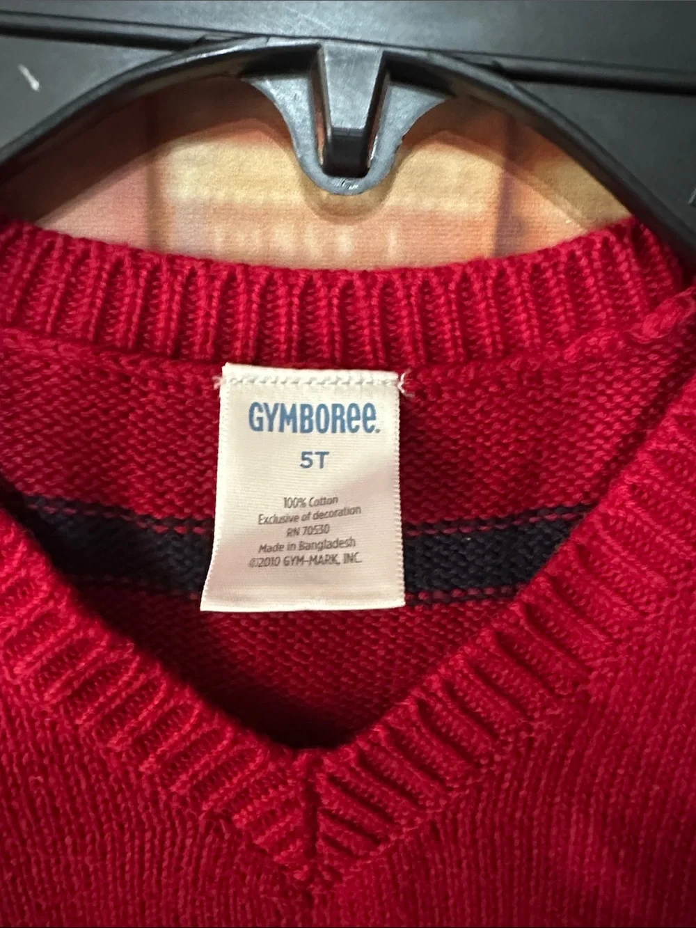 Gymboree Ski Cabin Puppy Sled Sweater Vest 5T Winter Red 2010